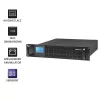 Qoltec 53945 Rack-UPS, 1 kVA, 800 W, LCD