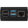 JOY-IT RPI CASE ALU06 - kotelo Raspberry Pi 4:lle, alumiini, musta (RB-ALUCASEP4+06)