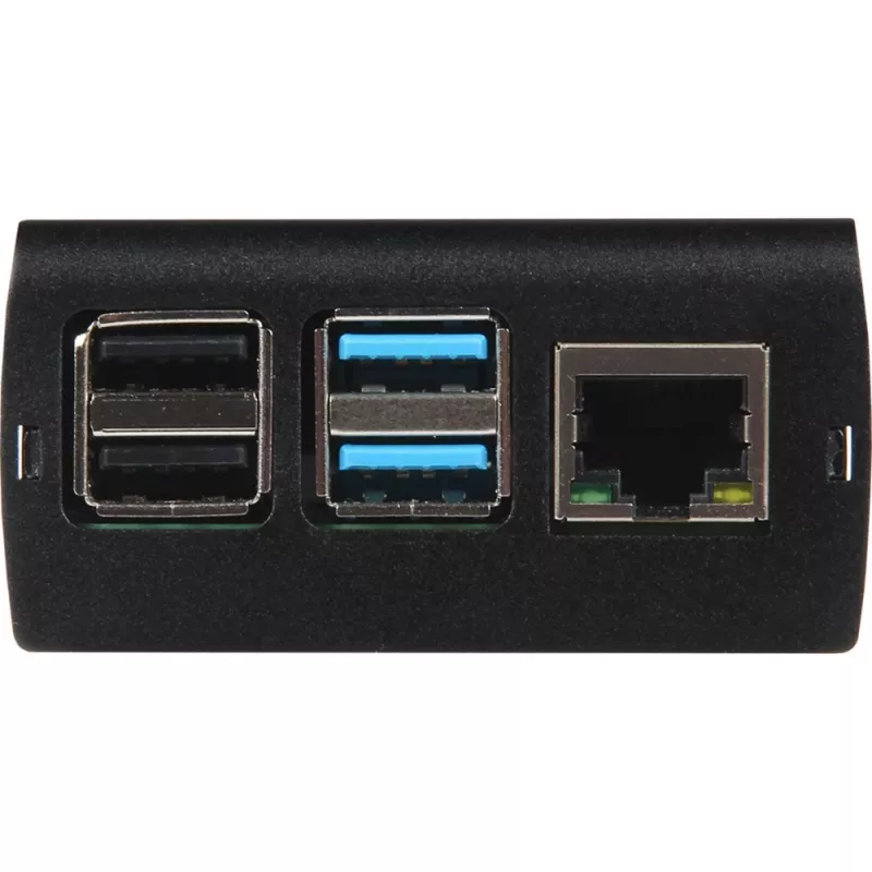 JOY-IT RPI CASE ALU06 - kotelo Raspberry Pi 4:lle, alumiini, musta (RB-ALUCASEP4+06)