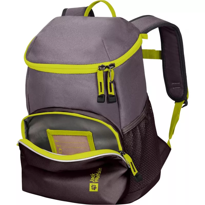 Jack Wolfskin Erlebnis Pack reppu – violetti/neonkeltaien, 11 L