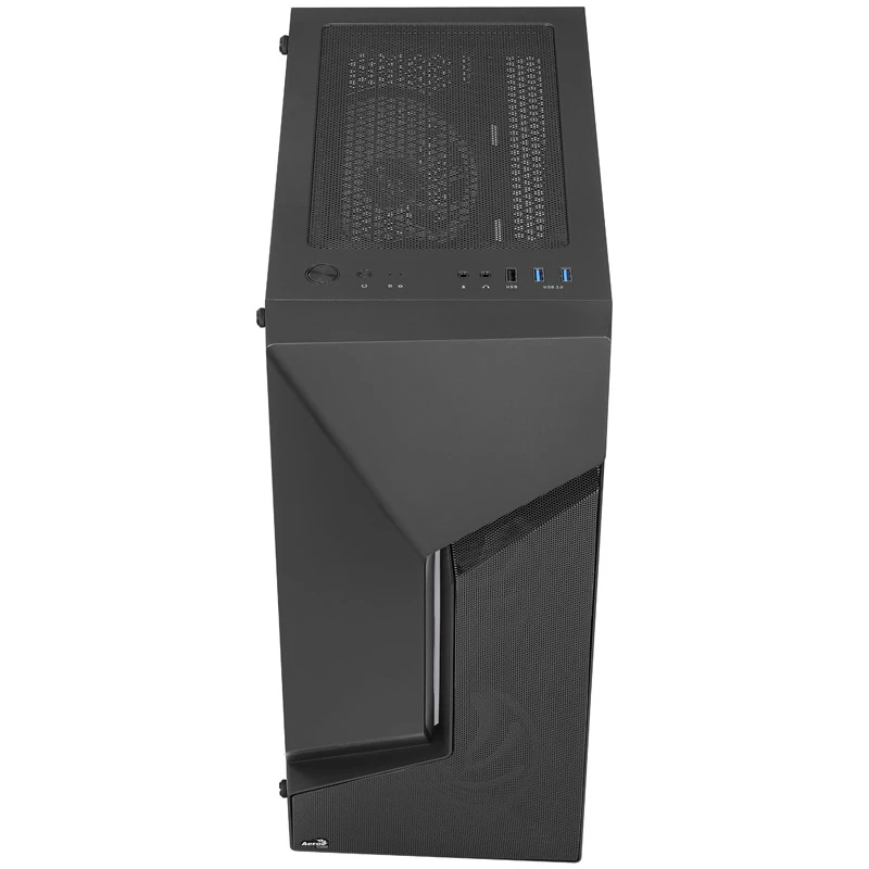 Aerocool Scape-G-BK-v2 Midi-Tower, Tempered Glass, FRGB - musta