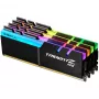 DIMM 32 GB DDR4-3600 (4x 8 GB) Quad-Kit, muisti musta, F4-3600C16Q-32GTZRC, Trident Z RGB, INTEL XMP