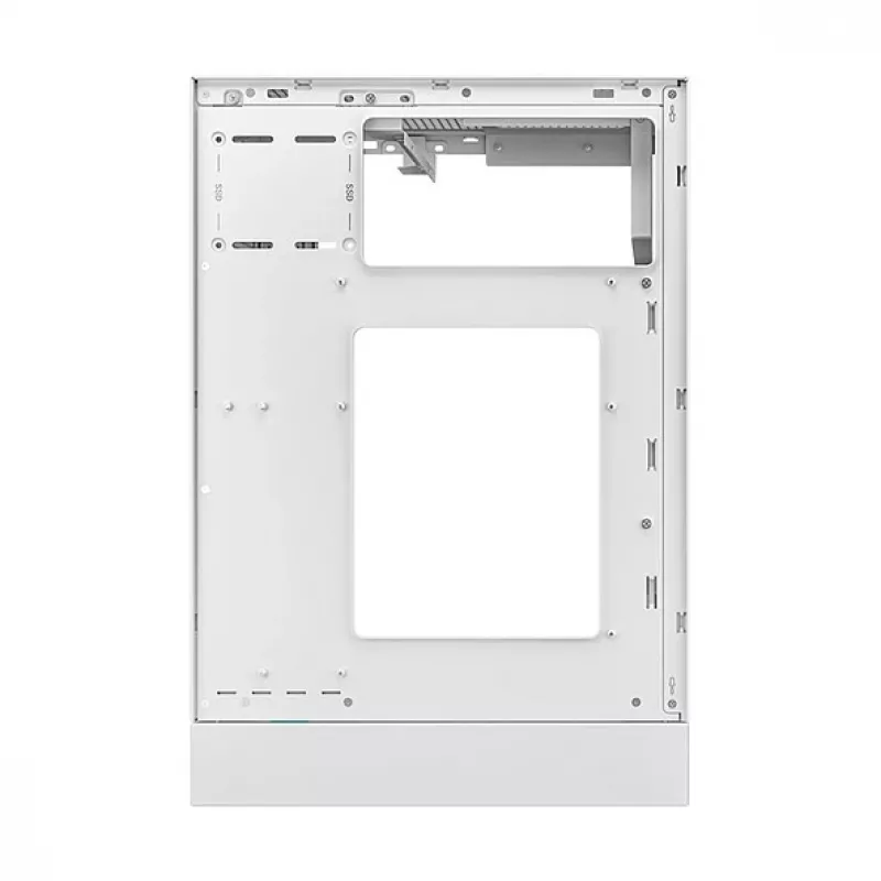 DeepCool CH170 PLUS WH Midi Tower -tietokonekotelo, Micro ATX, ilman virtalähdettä, 4 laajennuspaikkaa, valkoinen
