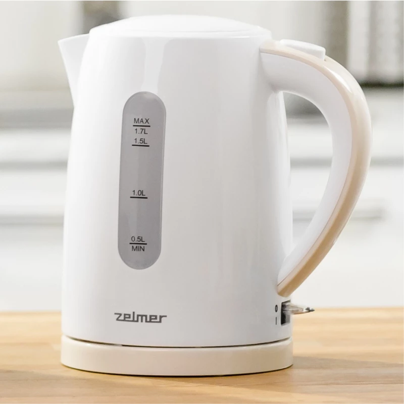 Sähköinen vedenkeitin Zelmer 1,7 L 2200 W valkoinen