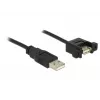 DeLOCK USB-kaapeli 1 m 2xUSB2.0-A