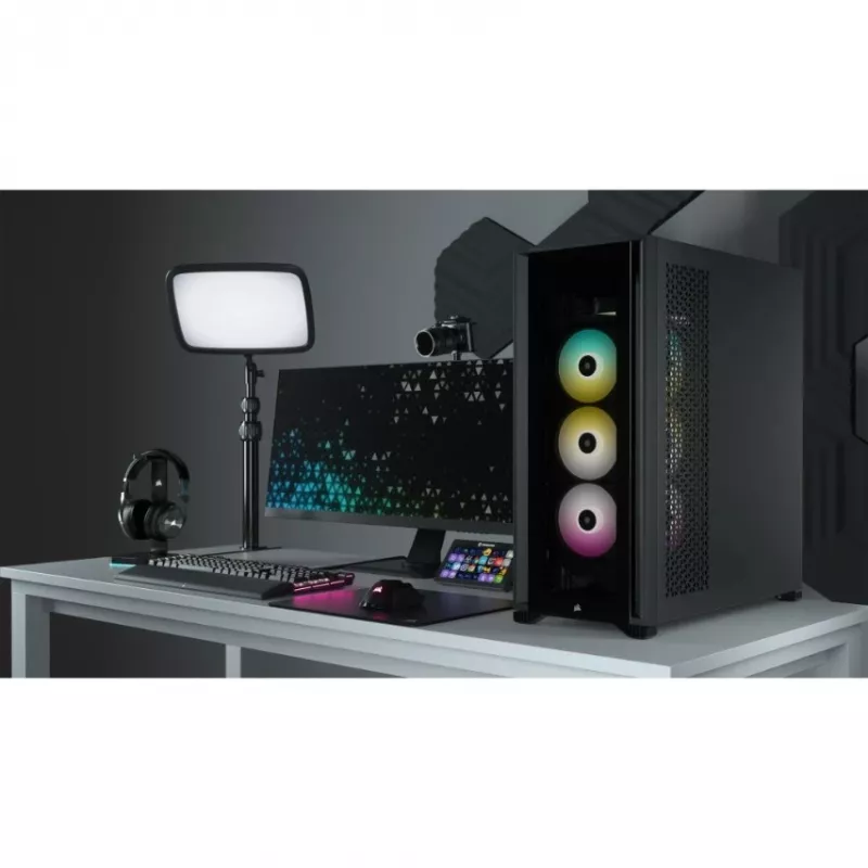 PC-kotelo Corsair iCUE 7000X RGB Full Tower musta