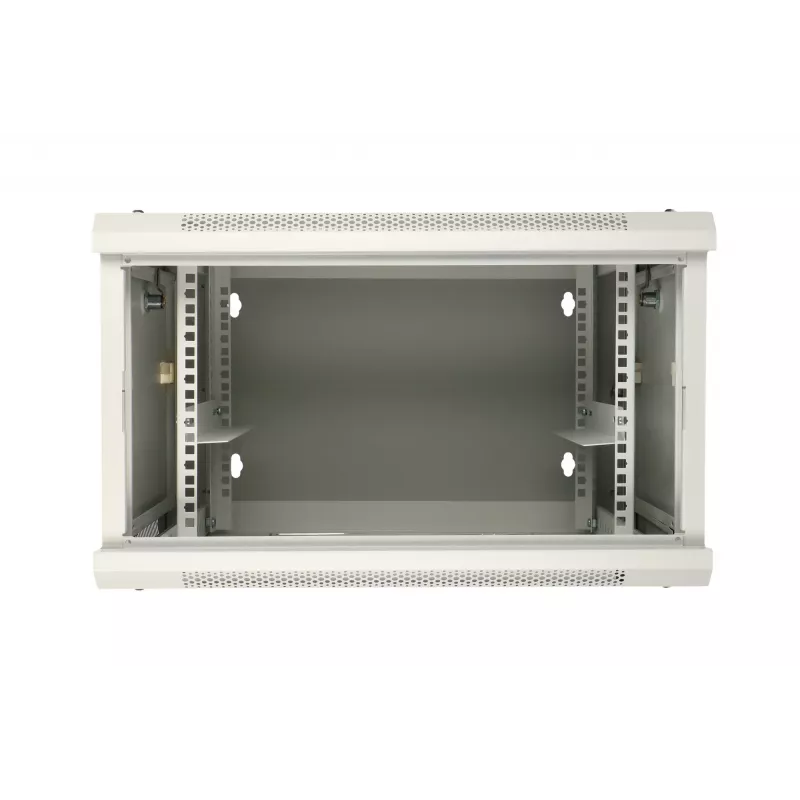 Extralink seinäräkkikaappi 6U 600x600 AZH harmaa seinäasennus, kääntyvä malli