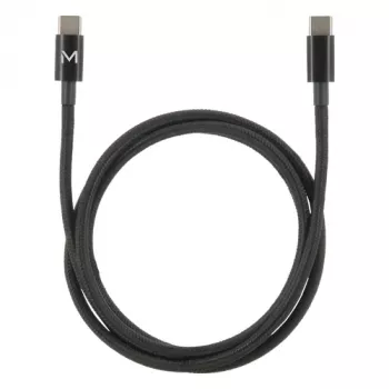 USB-kaapeli Mobilis 001389 USB 2.0 1m USB-C musta