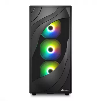 Sharkoon REBEL C80M RGB Midi Tower musta