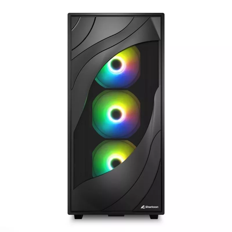 Sharkoon REBEL C80M RGB Midi Tower musta
