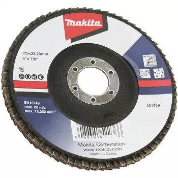 Makita - hiomalaikka - puulle, metallille, muoville, ei-rautametalleille - 125 mm - raekoko: A80 (D-63498)