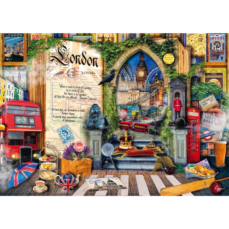 Palapeli 1000 palaa, Schmidt Spiele Aimee Stewart: Memories of London