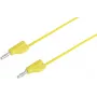 VOLTCRAFT mittausjohto [pistoke 4 mm - pistoke 4 mm] 1 m keltainen MSB-300 (MSB-300-1-GB)