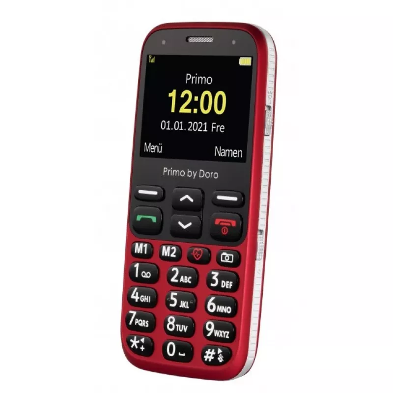 Doro Primo 368 matkapuhelin, 2,3 tuumaa, 3 MP, 1000 mAh, punainen