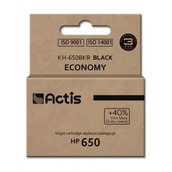 Kasetti ACTIS KH-650BKR yhteensopiva HP 650 — musta pigmenttimuste, 15 ml, vakiokesto, yksittäispakkaus