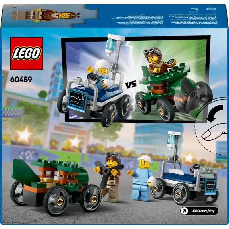 LEGO CITY 60459 lentokone vs. sairaalasänky