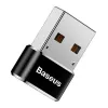 Baseus USB-uros - Type-C-naaras -sovitin muunnin musta