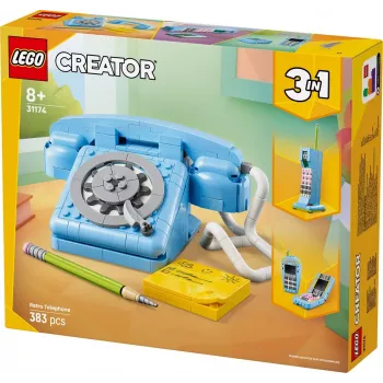 Rakennuslelu LEGO Creator 3-in-1 31174 retropuhelinsarja, 383 osaa, 8+ vuotta, 70×110×150 mm