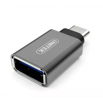 UNITEK Y-A025CGY kaapeli-/sovitinsovitin USB Type-C - USB Type-A, metalli
