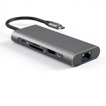 Sovitin USB-C – 2 x USB 3.0, 1x USB 2.0, 1x Type-C (PD), HDMI, SD, RJ45