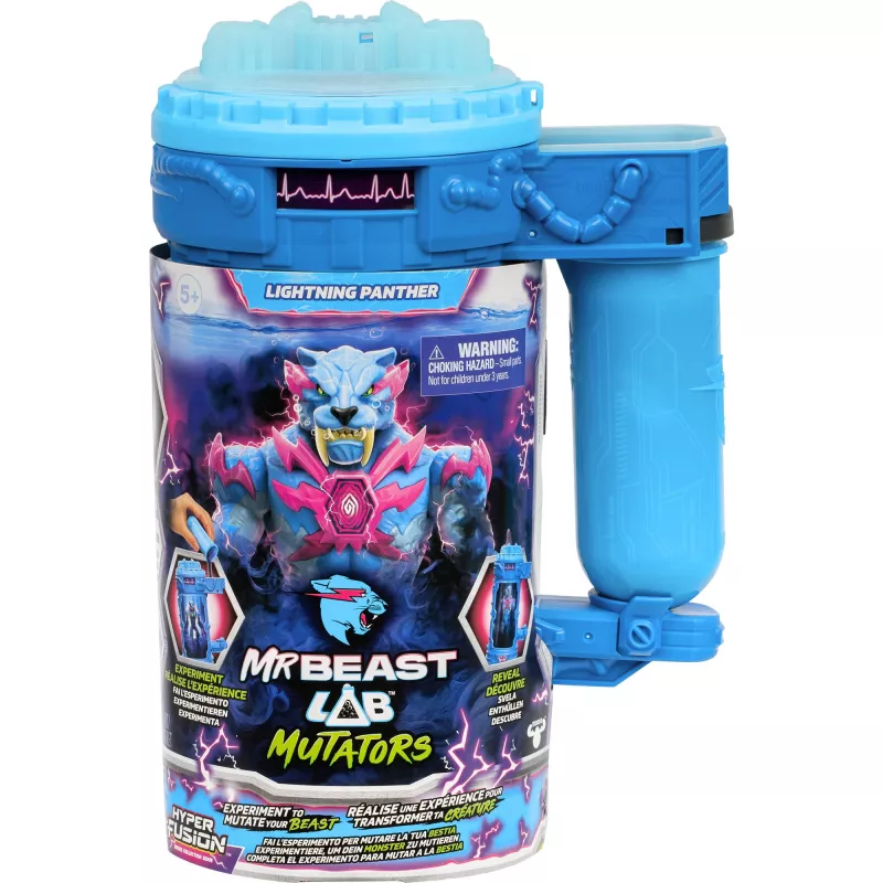 Spielfigur Usorteret Mr. Beast Lab Mutators Mutation Chamber Lightning Panther keräilyfiguuri