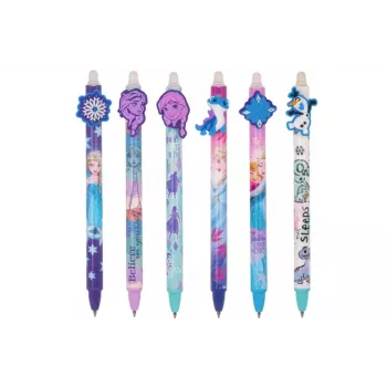 Sisäänvedettävä kumitettava kynä Cool Pack Disney Frozen 53703PTR – sininen muste, sisäänvedettävä kärki