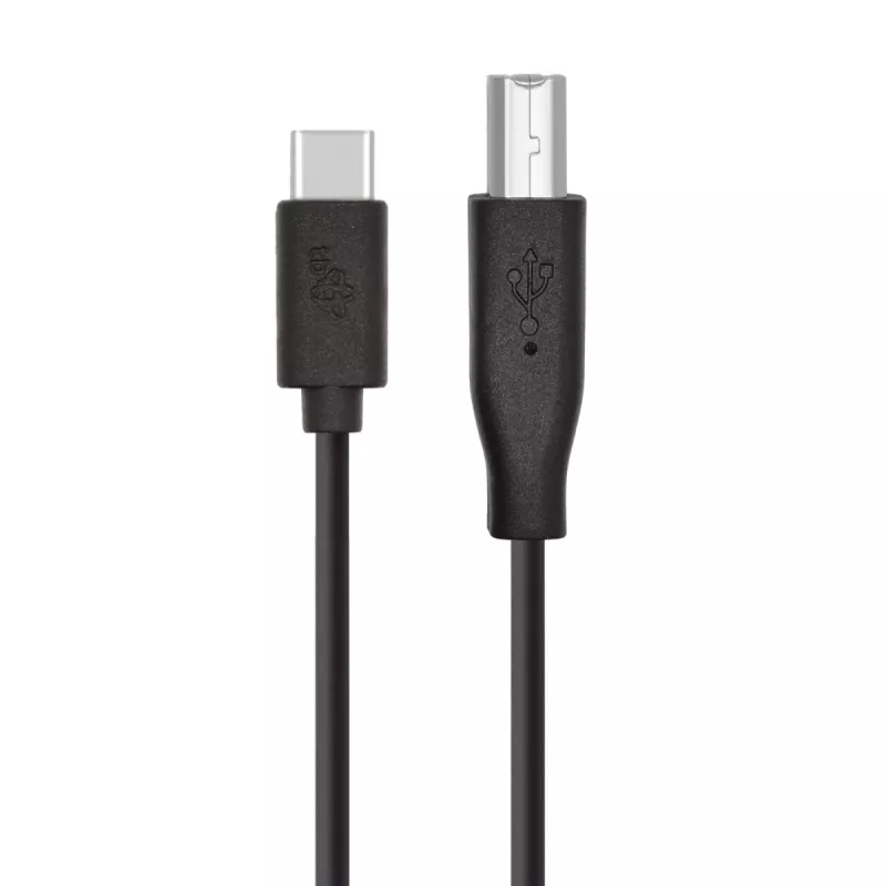 USB A - USB B -kaapeli TB 1,8 m — musta, tulostimelle