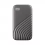 WD My Passport SSD WDBAGF0040BGY – SSD – salattu – 4 TB – ulkoinen (kannettava) – USB 3.2 Gen 2 (USB-C-liitäntä) – 256-bittinen AES – harmaa