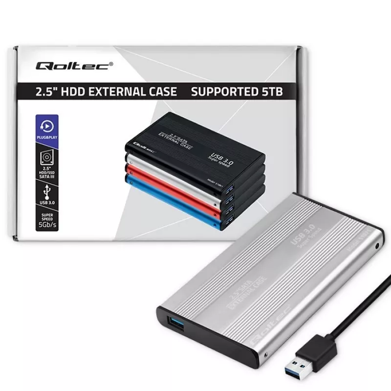 Kiintolevykotelo HDD SSD 2,5