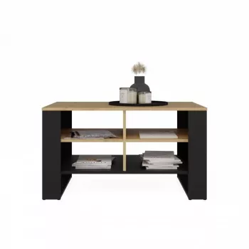 Sohvapöytä top e shop Topeshop STOLIK KAWOWY ŁAWA MODERN 4P tammi Artisan Czern