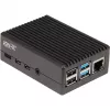 Alumiinikotelo Raspberry Pi 4 B:lle (musta (matta))