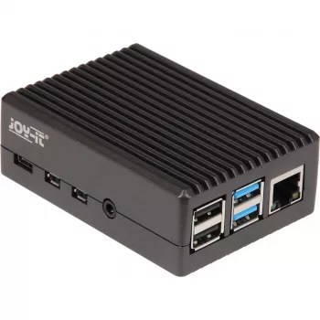 Alumiinikotelo Raspberry Pi 4 B:lle (musta (matta))