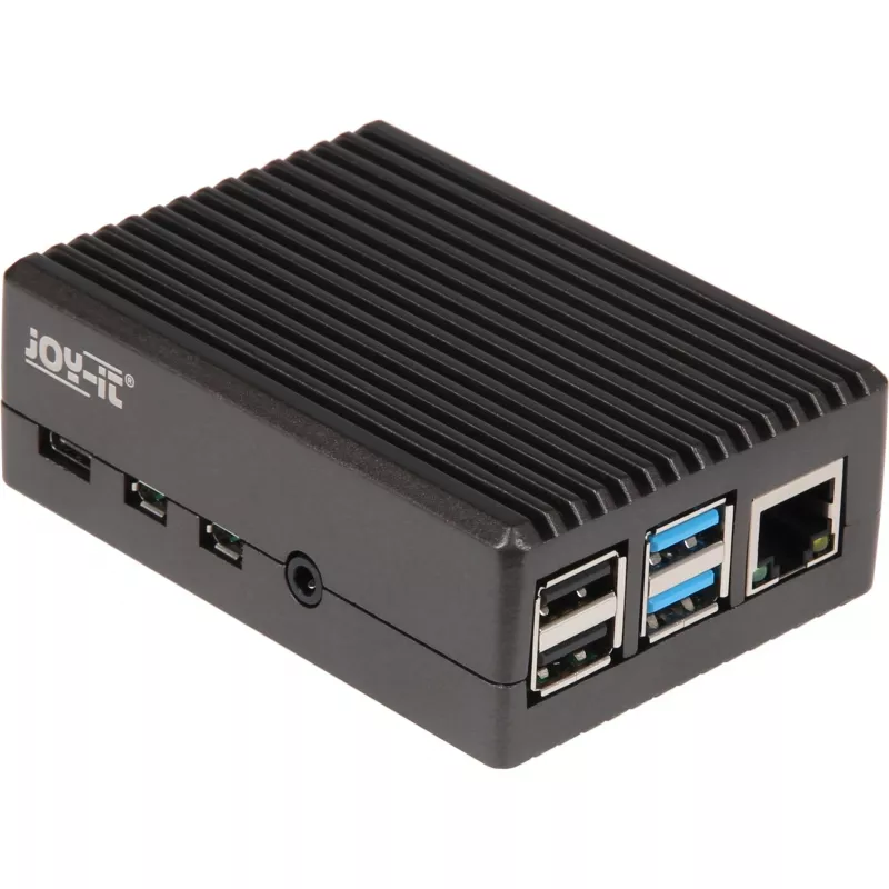 Alumiinikotelo Raspberry Pi 4 B:lle (musta (matta))