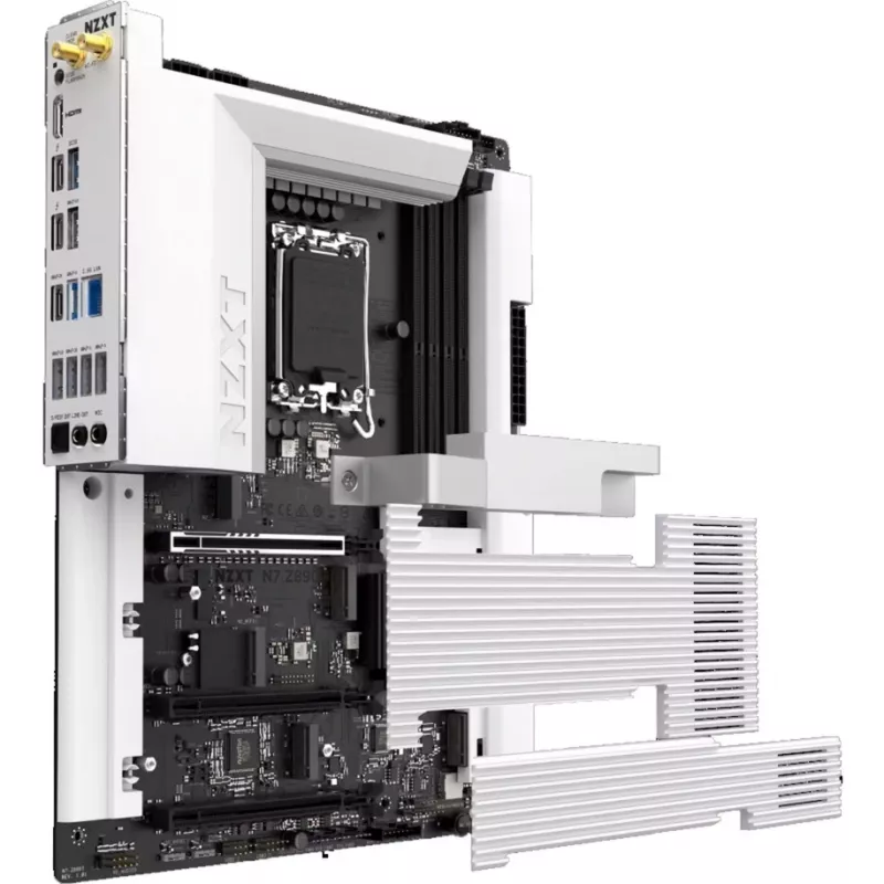NZXT N7 Z890 valkoinen ATX-emolevy
