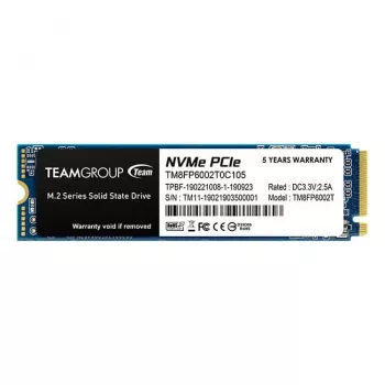 Team Group MP33 - SSD - 2 TB – sisäinen – M.2 2280 – PCIe 3.0 x4 (NVMe) – musta (TM8FP6002T0C101)