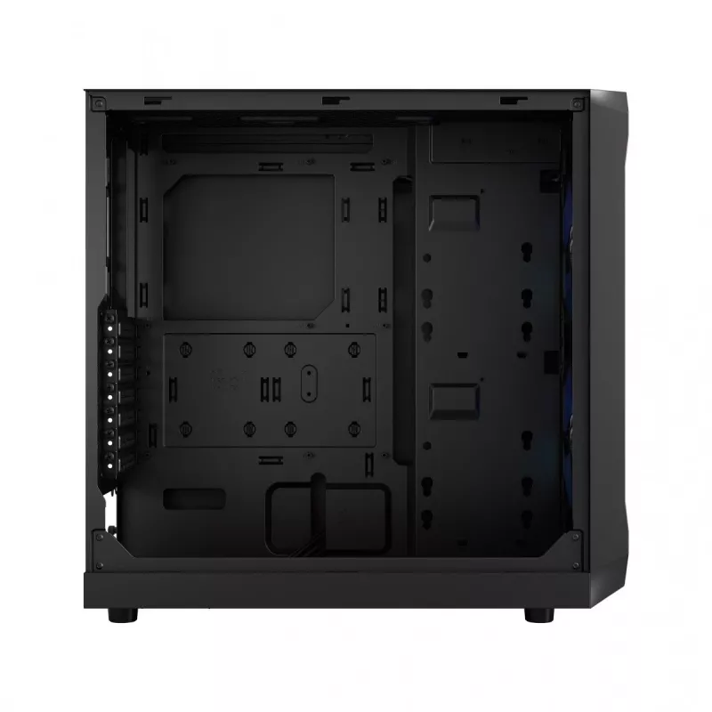 Fractal Design Focus 2 RGB Tempered Glass Mid Tower ATX -tietokonekotelo - musta