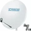 Satelliittilautanen SCHWAIGER SPI9960SET2 80 cm Twin-LNB:llä 2 käyttäjälle