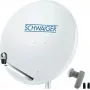 Satelliittilautanen SCHWAIGER SPI9960SET2 80 cm Twin-LNB:llä 2 käyttäjälle