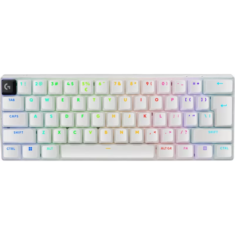 Logitech G PRO X 60 Gaming-näppäimistö USB RF langaton Bluetooth QWERTY US International valkoinen