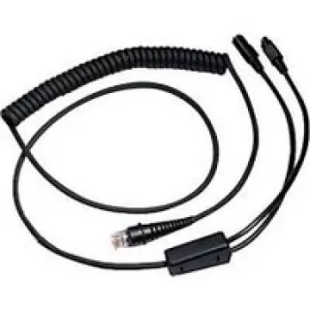 Honeywell - näppäimistöadapteri / verkkokaapeli - RJ-45 (uros) - PS/2, 6-napainen, virtalähde - 3,0 m - kelalla - musta (CBL-720-300-C00)