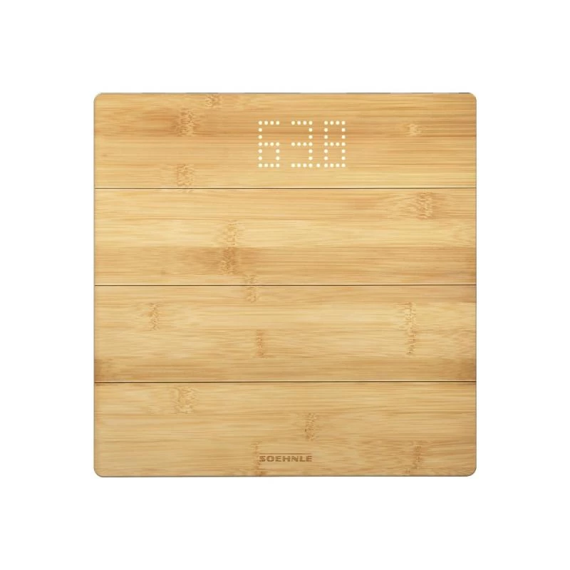 Soehnle Style Sense Bamboo Magic elektroninen henkilövaaka neliö bambu (63880)