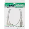 Microconnect USBAB5ANGLED-L USB-kaapeli USB 2.0 5 m USB A USB B valkoinen