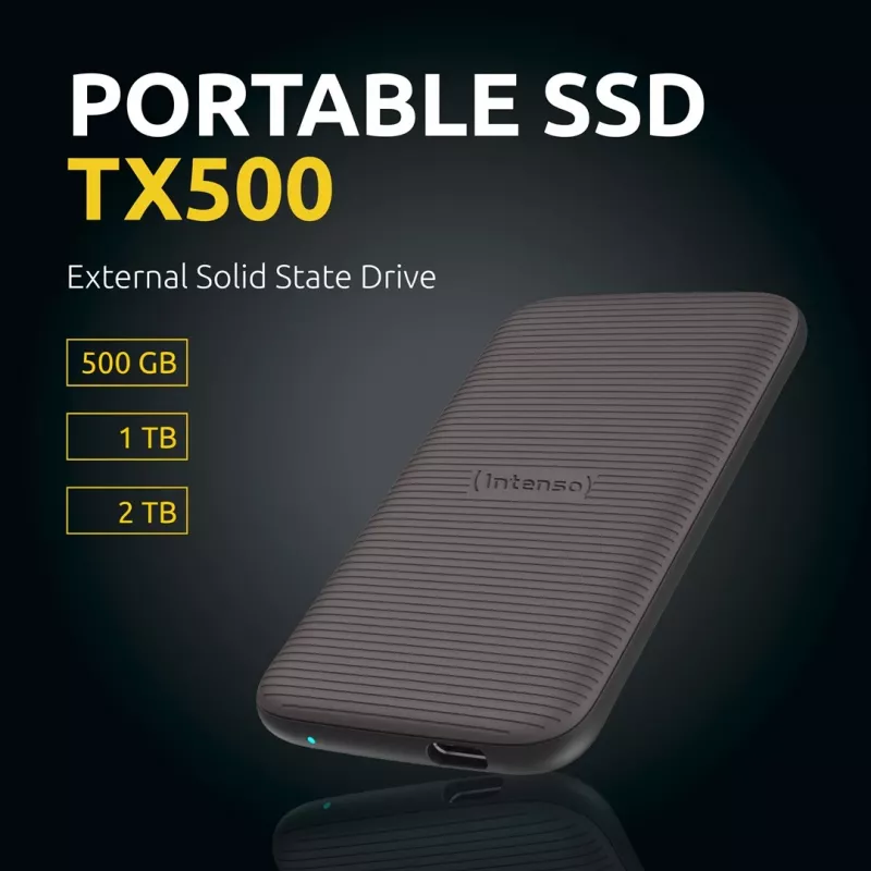 SSD-kiintolevy Intenso 1 TB ulkoinen USB Type-C 3.2 Gen 2 ruskea