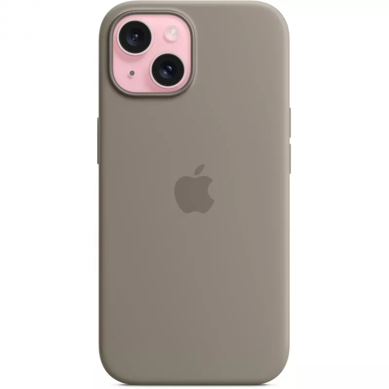 Silikonikotelo MagSafe-yhteensopiva iPhone 15 – clay