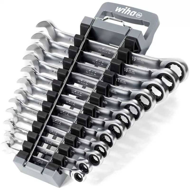 Wiha 44665 (30391) räikkäyhdistelmäavainsarja, 12 kpl, metrinen 8–19 mm
