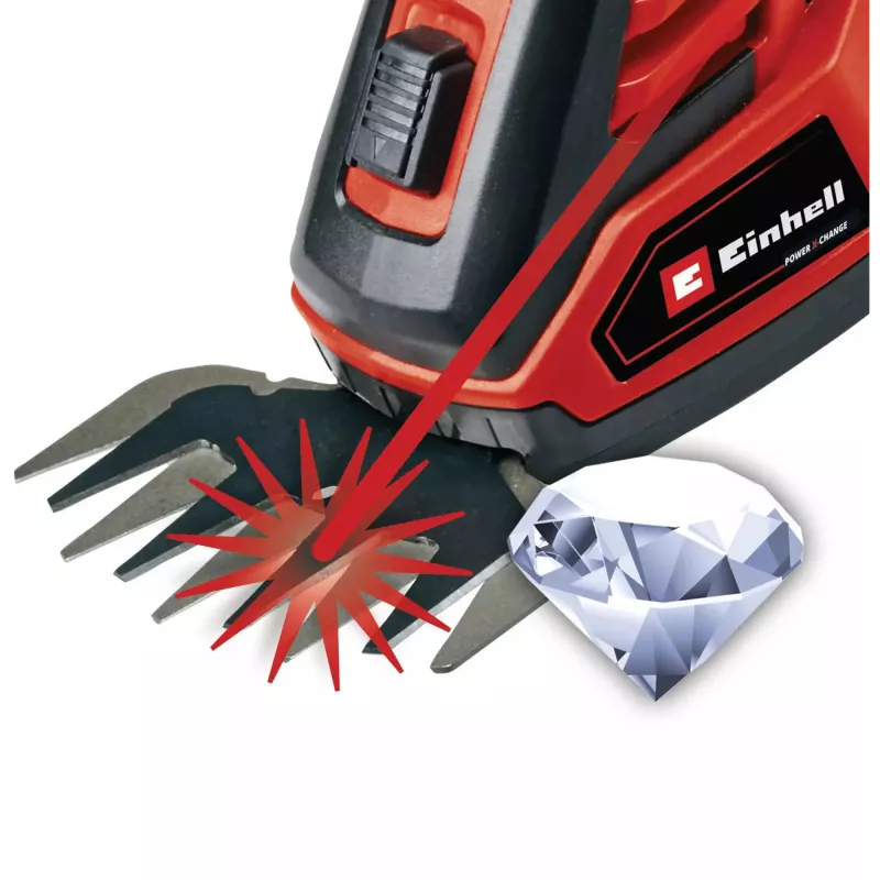 Ruoho- ja pensasleikkuri EINHELL GE-CG 18/100 Li 18 V Li-Ion 2,5 Ah — johdoton trimmeri, terät 100 mm
