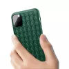 Suojakotelo Devia iPhone 11 Pro Max kudotulla kuviolla, vihreä