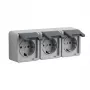 Schuko-pistorasia GIRA 4789 30, 16 A, 250 V, harmaa muovikotelo