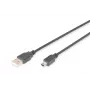 ASM AK-300108-018-S ASSMANN kaapeli USB 2.0 HighSpeed CanonType USB A / Mini-USB B (5-napainen) pistoke 1,8 m