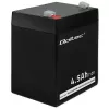 Qoltec 53033 AGM-akku 12 V 4,5 Ah, maks. 1,35 A, huoltovapaa